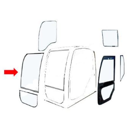 Aftermarket 76303237 Front Center Glass Fits CaseIH Loader 21D 21E 121D 221D 321D CAH40-0175